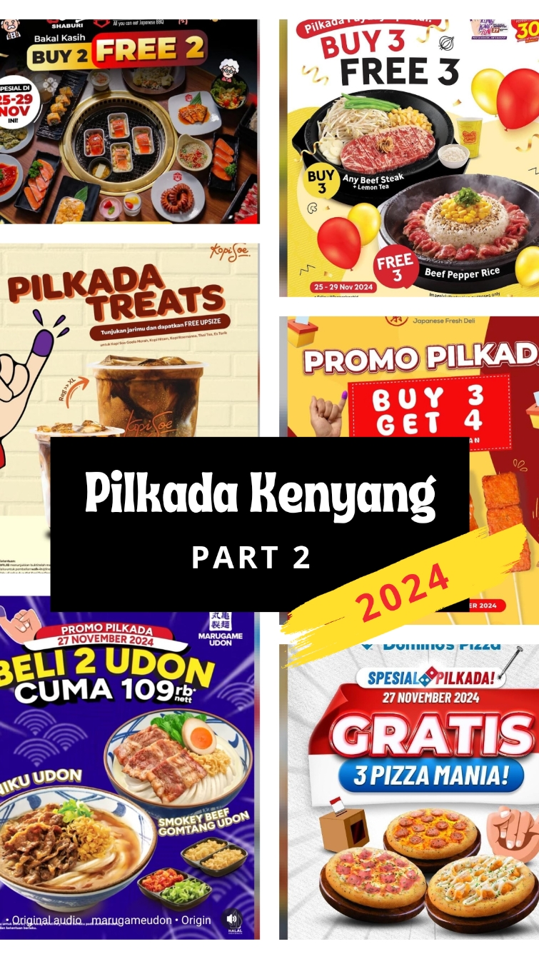 Pilkada Kenyang part 2 #promopilkada #promopemilu #pilkada2024 #promomakanan #promokuliner  #CapCut 