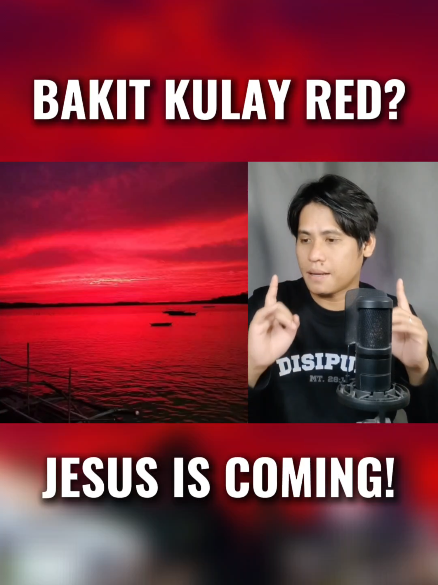 AKIT KULAY PULA ANG LANGIT??? ANU ANG SINASABI NG BIBLE PAG GANITO NA ANG LANGIT??? JESUS IS COMING! . . #lastdays #prophecy #secondcoming  #lakeoffire #endtimes #GABBUENO  #revelation