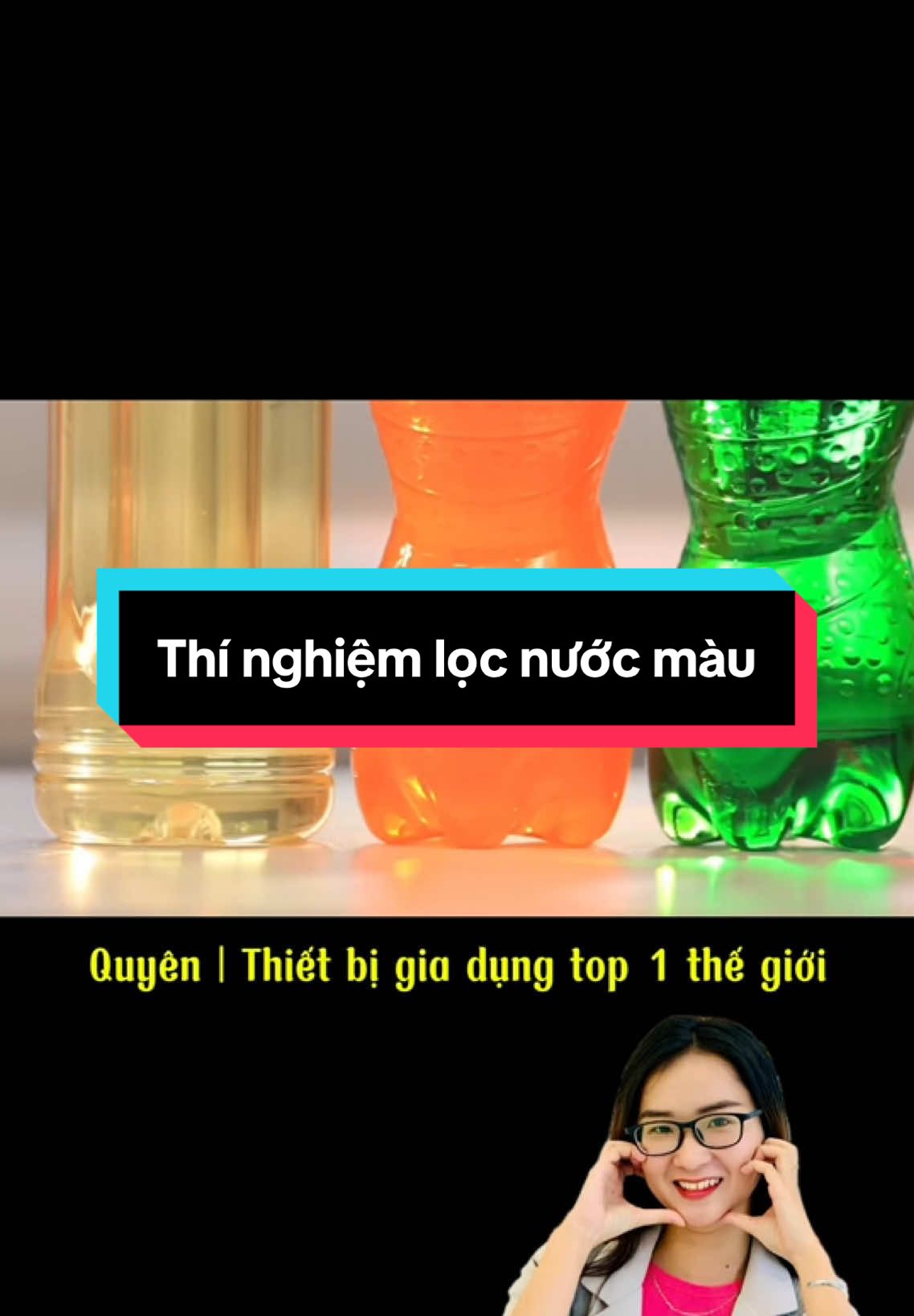 Serie thí nghiệm lọc nước màu từ máy lọc nước New Espring #CapCut #viralvideo #amway #maylocnuoc 