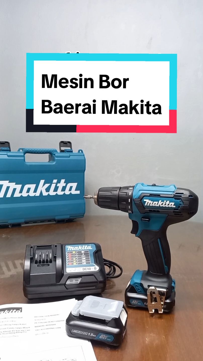 Mesin Bor Baterai Makita  #mesinborbaterai #bormakita #makitatools #makita #tiktokviral #tiltok 