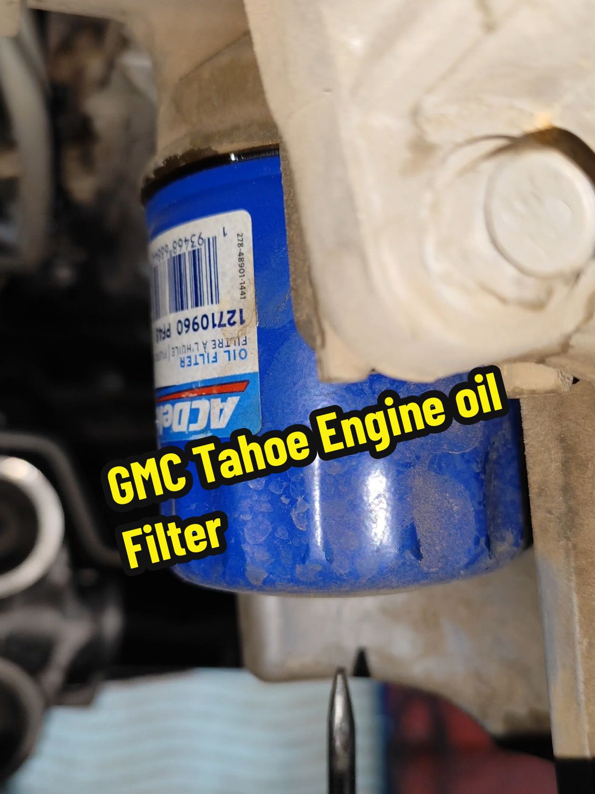 change Engine oil and Filter GMC Tahoe #auto #mechanic #usa🇺🇸 