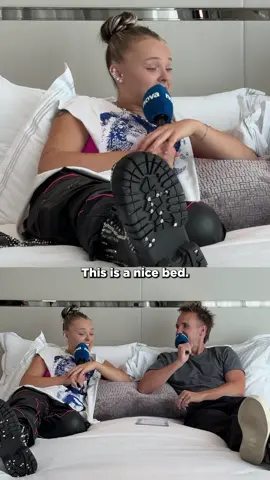 First man in bed with JoJo Siwa ✅ @JoJo Siwa #jojosiwa #grindmybean #karma 