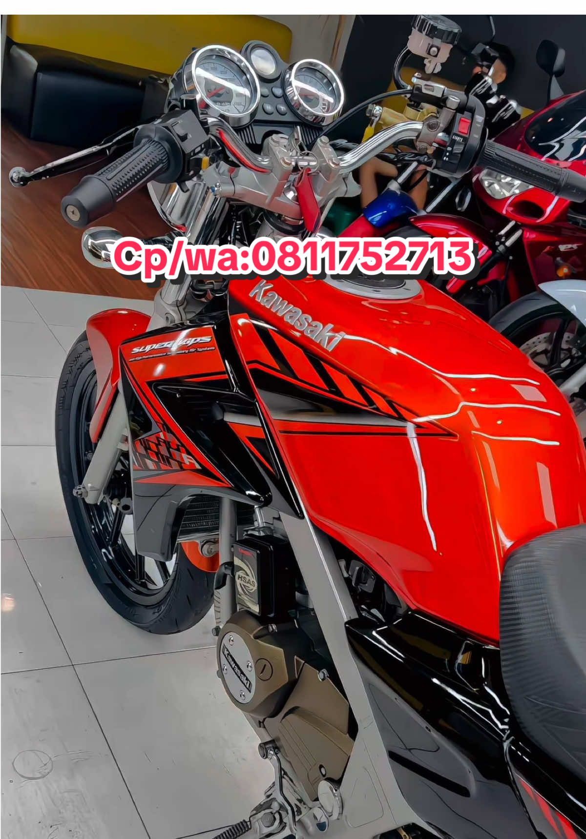 READY 🍊 Note :  Dijual kawasaki Ninja r 2015  *asli orange sesuai faktur  *body rangka mulus original ( no repaint ) *mesin kering no rembes  *velg gp wheels  *swing arm aitech *lampu daymaker *shock vnd double click *master rem nissin axial  *radiator bpro *ban d/b diablo corsa II  *behel ninja rr SE original kawasaki *kunci semua original *disk depan ktc 300 mm * disk belakang psm *selang rem set d/b TDR *chamber abrt cobra *silincer ahau1 *step blkanag rc3 *gear set sss Please read the entire description before asking! wa:0811752713 #ninjass150style #ninjass150 #ninjar150 