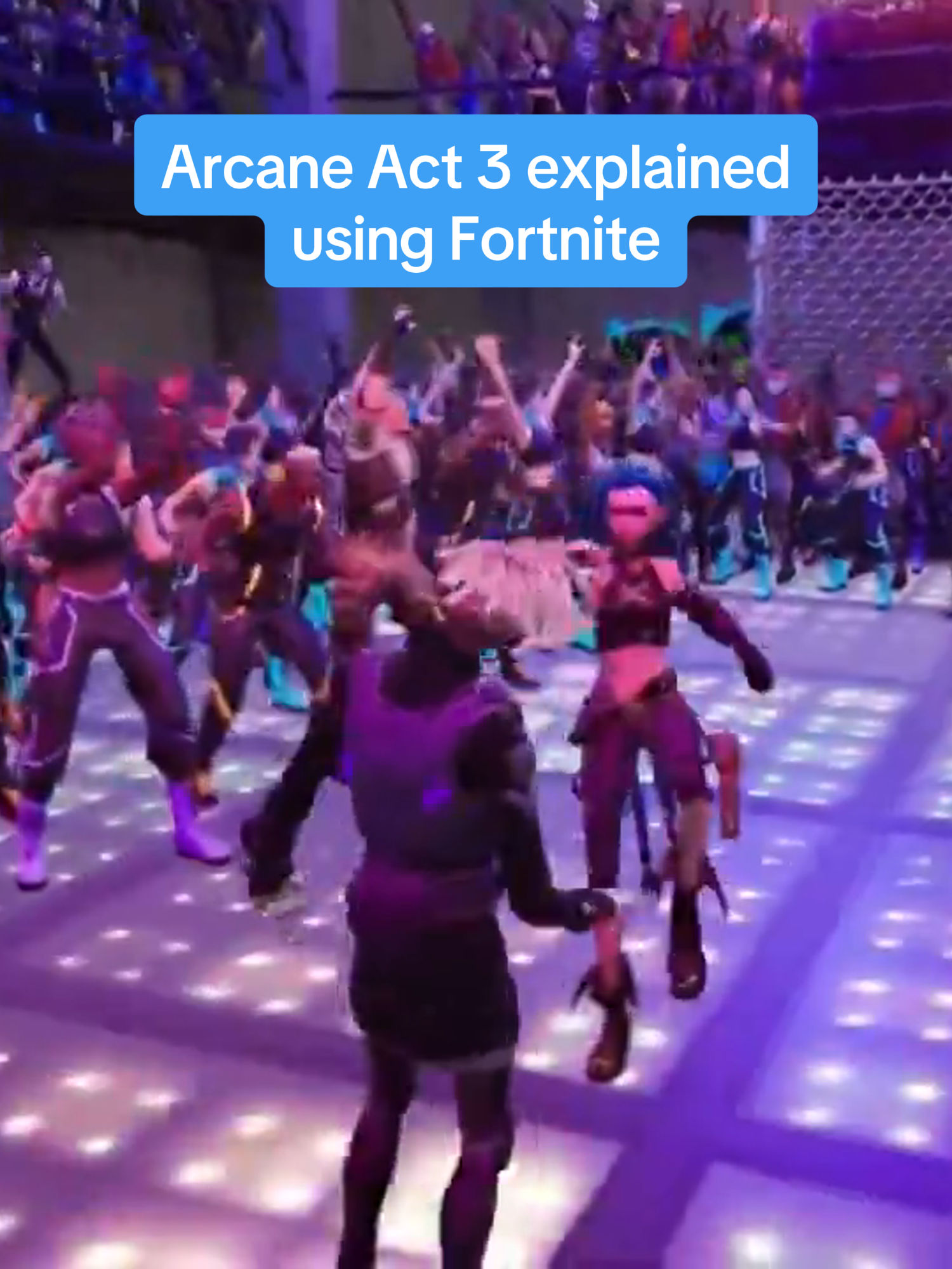 Someone used Fortnite to explain the final act of Arcane 😂 🎥: X / Just_Kulu #arcane #leagueoflegends #riotgames #netflixseries #tvshow #fortnite