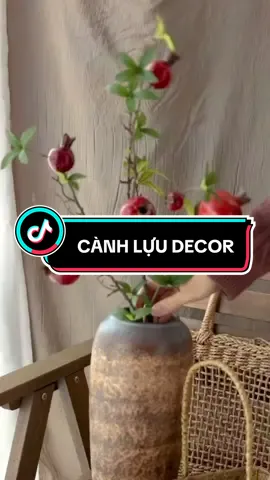 CÀNH LỰU DECOR siêu xinh, tượng trưng cho may mắn tài lộc #canhluugia #canhluuphuquy #canhluu #canhluutrangtri #trangtrinha #decorphong #hoagiadecor #caygiadecor #xuhuongtiktok #phongthuy 