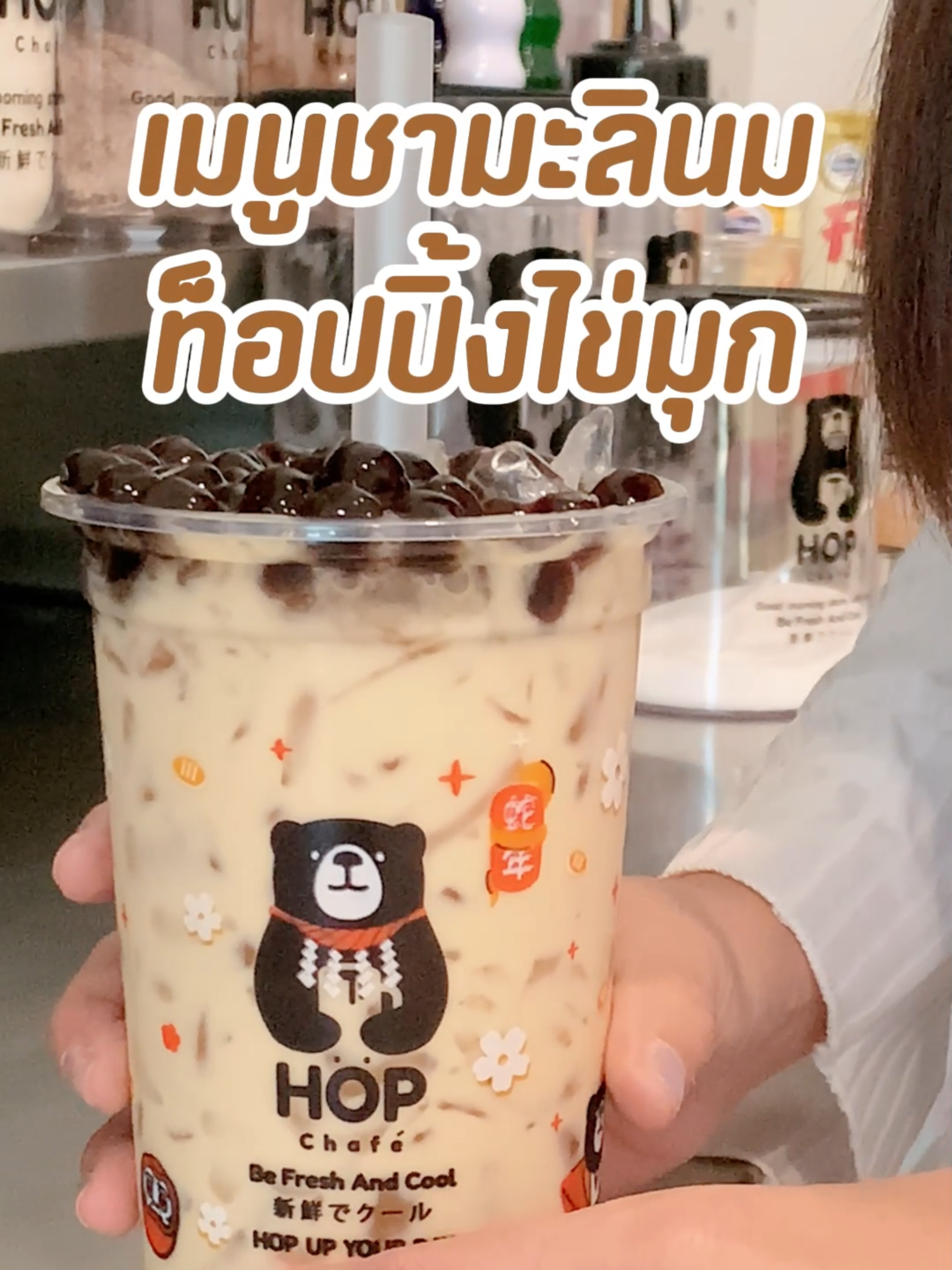 เมนูชามะลินมหอมๆ ได้ลองบอกเลยฟิน🧋#HopChafe #ชานมไข่มุก #ไข่มุกฟรี #เทรนด์วันนี้ #fyppppppppppppppppppppppp