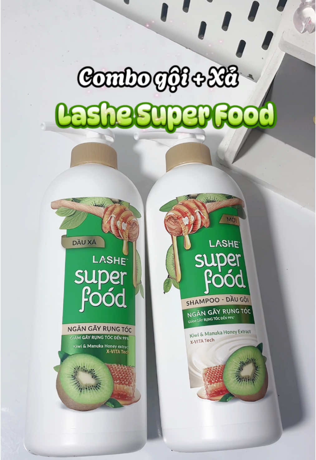 Combo dầu gội tui dùng #lashesuperfood #daugoi #dauxa #nganrungtoc #ecomobi #xuhuong 