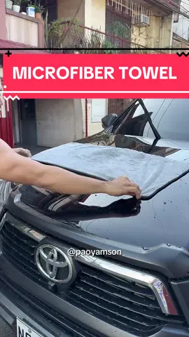 Ito ang microfiber towel na kapag ginamit mo sa kotse, matutuyo agad. Di kana mag e-effort pa.  #dryingtowel #microfiber #microfibertowel #seametal #carwashtowel #carwash 