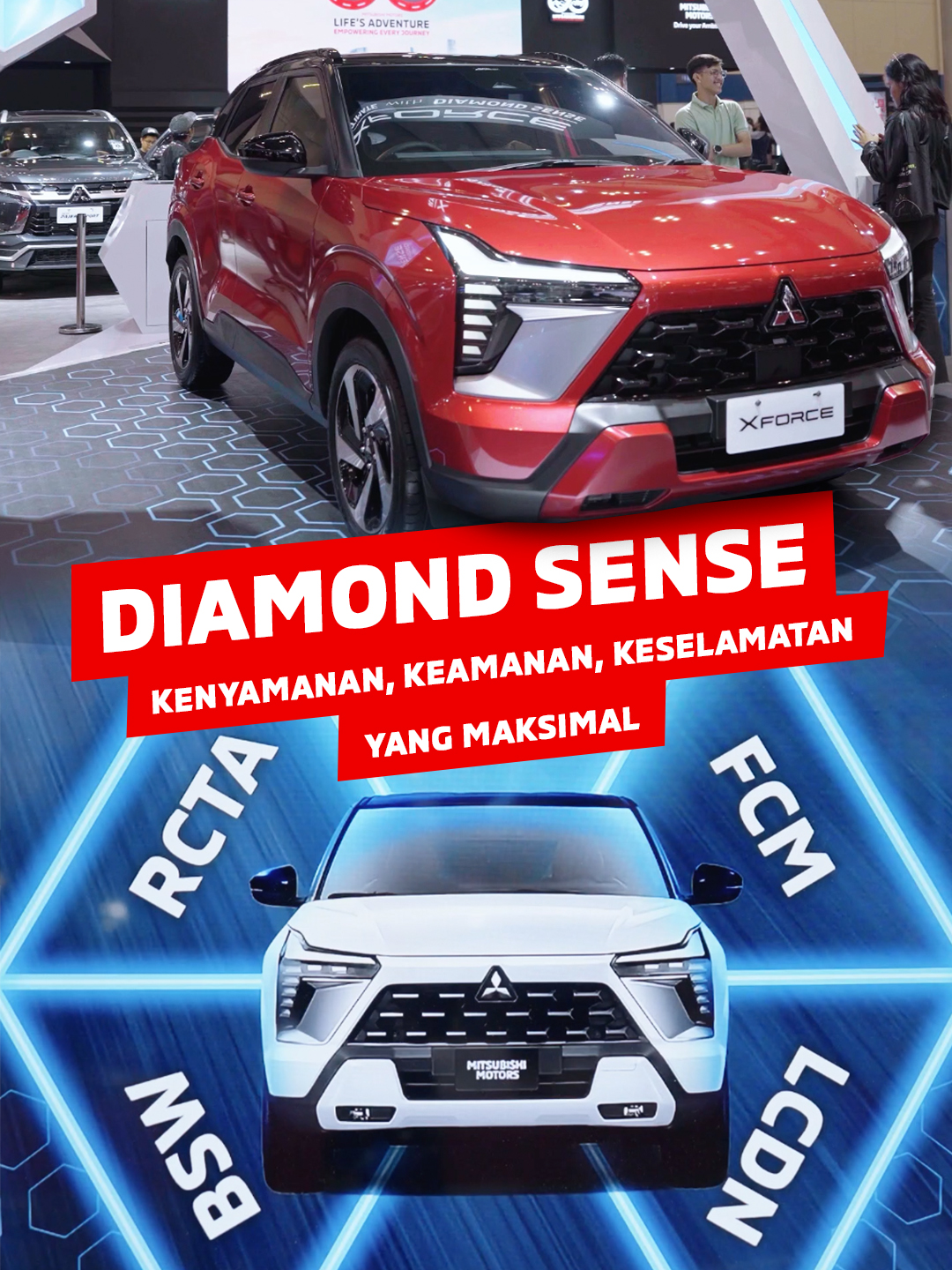 Diamond Sense: Teknologi yang Melindungi Anda Jelajahi inovasi keselamatan Diamond Sense dari Mitsubishi Motors yang dirancang untuk memberikan kenyamanan dan perlindungan maksimal.  Kenali lebih dekat fitur Diamond Sense di booth kami dan rasakan performanya langsung di area test drive Mitsubishi Motors. Sampai berjumpa di GJAW 2024! 🗓️ 22 November - 1 Desember 2024 📍 ICE - BSD City, Hall 6 #MitsubishiMotors #TemanSejalanGJAW2024 #GJAW2024