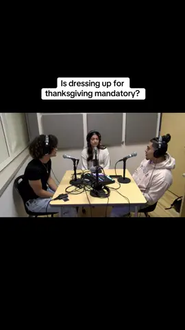 Clip from the 3rd episode of the CLHS podcast. Dress to impress in the living room… #podcast #fyp #foryoupage #fypシ #trending #highschool #genz #thanksgiving #fy 