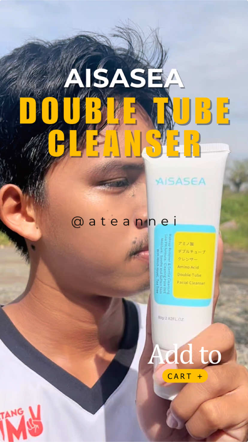 Basta AISASEA dabes ang mga product! game changer talaga itong double tube cleanser nila, I love it😍 #TikTokShop #ateannei #AISASEA #aisaseadoubletubecleanser #aisaseacleanser 