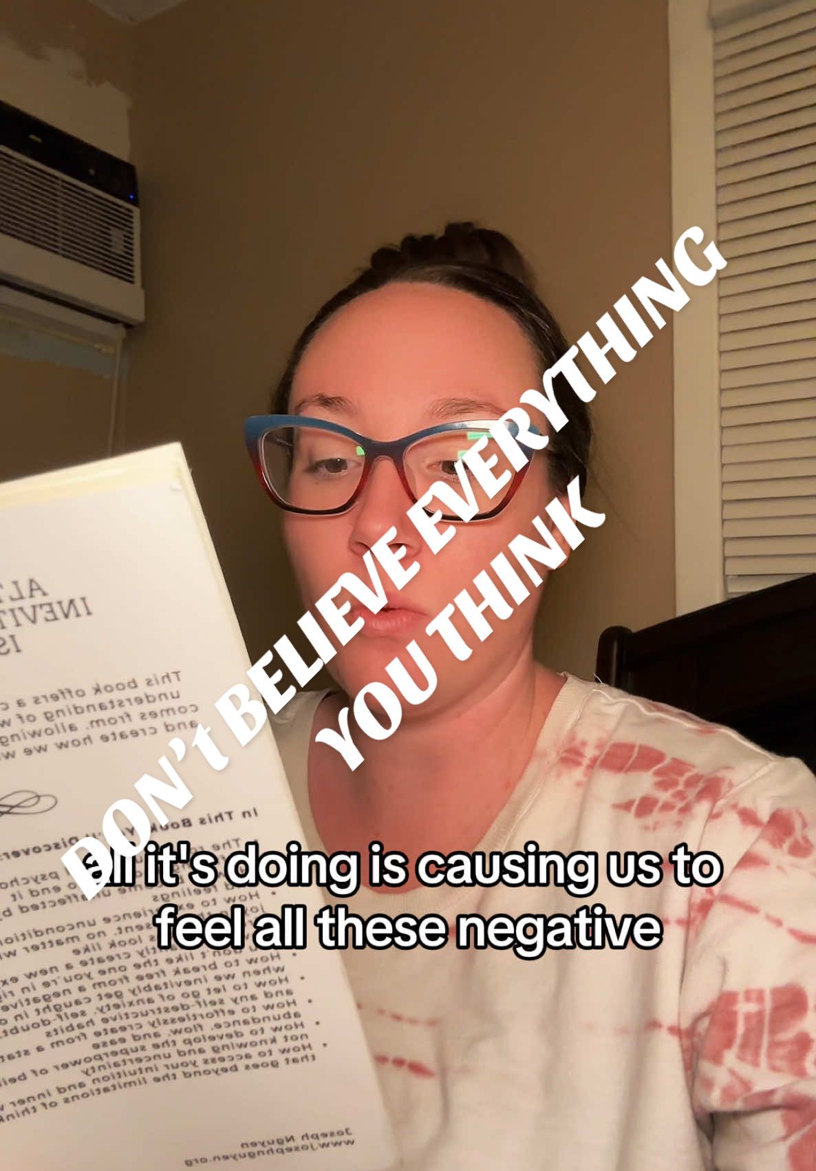 Day 5 is all about not thinking! #creatorsearchinsights #dontbelieveeverythingyouthink #mindsetgrowth #changeyourmindsetchangeyourlife 