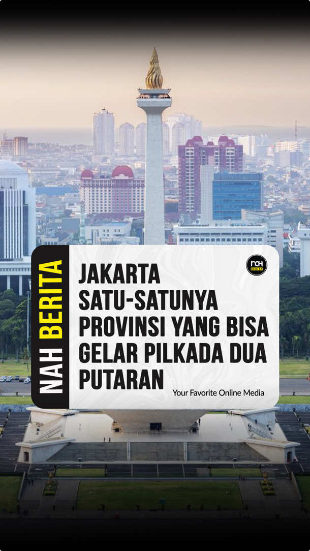 Pemerintah menetapkan kebijakan baru terkait Pilkada DKI Jakarta yang memungkinkan dilaksanakan dua putaran jika tidak ada calon yang meraih suara mayoritas.  Sementara itu, provinsi lain hanya menerapkan sistem satu putaran. Kebijakan ini menuai beragam tanggapan dari publik, memunculkan perdebatan tentang perlakuan khusus Jakarta sebagai ibu kota. Gimana pendapatmu? #pilkada2024 #jakarta #nahberita 