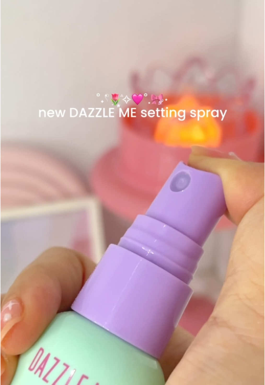 finally new setting spray yang cocok buat acne skin 🥹🩷 #settingspray #acneskinfriendly #makeupunboxing #dazzlemebeauty 