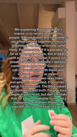 Reconciliation ≠ Forgiveness. Protecting your peace is biblical. ✨ #Boundaries #Forgiveness #christianhealing #biblicaltruth #christianitytok #ToxicRelationships #NarcissistAwareness 