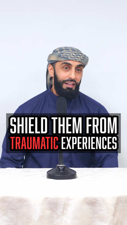 Shield Them from Traumatic Experiences Full video link in bio, search titled video “Our Ways in Raising Children Pt.4 | Episode 10 | Our Ways - A series with Ali Hammuda” ⁣⁣ Save & Share so that lives are changed through you⁣⁣ ⁣⁣ If you believe in death and the Hereafter, then you’ll recognize that raising righteous and effective children is among the most important work, and neglecting it is the ultimate loss. How can we safeguard our children and ensure their Islamic upbringing in today’s challenging environments? This three-part series seeks to answer that. ⁣⁣#shield #lesson #islamic #family #life #Lifestyle #trauma #stress #dogsoftiktok