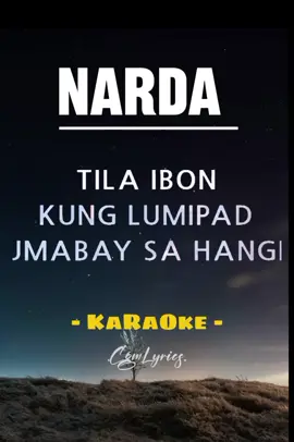 NARDA - KARAOKE 🎤🎶 #tiktok #karaoketiktok #kantahan #karaoke #music #narda 