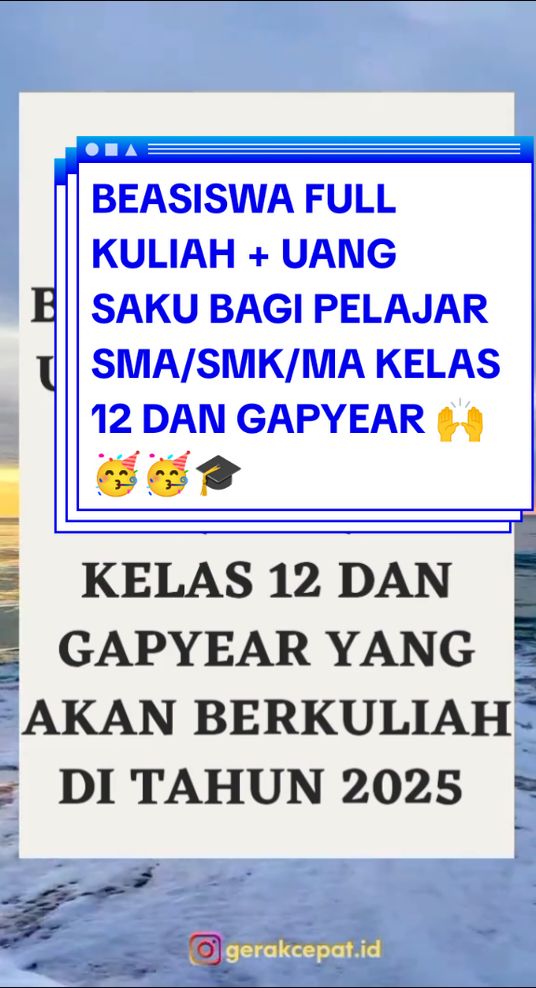 ‼️ BEASISWA BCA DIBUKA KEMBALI ‼️🎓🎓🎉 Beasiswa BCA kembali dibuka untuk Program Pendidikan Teknik Informatika (PPTI). Jadi, buat kamu siswa/i SMA ataupun SMK yang akan berkuliah di tahun ajaran 2025 serta tertarik di bidang teknik informatika, daftar sekarang di sini bca.id/daftarpptibca! #VocêNasceuParaMudar #jelajahbandung #infobeasiswa2024 #beasiswa #beasiswakuliah #beasiswa2024 #beasiswa2025 #smk #SmallBusiness #fyp #xybcza #pilkadaserentak2024 #pilkada2024 #emak2hits 