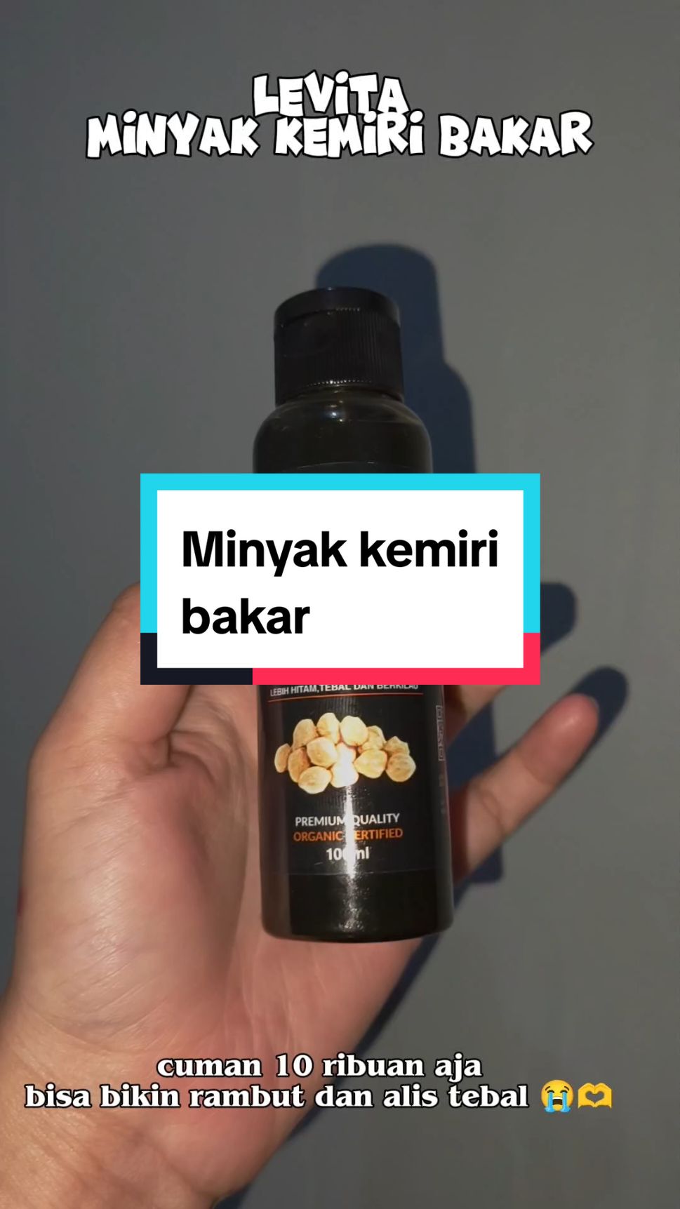 Yuk yg mau menebalkan rambut dan alis 💕😍#cuantanpabatas #gebyarbelanjanovember #fyp #levita #minyakkemiri #kemiribakar #penumbuhrambut #tipsrambutlebat 