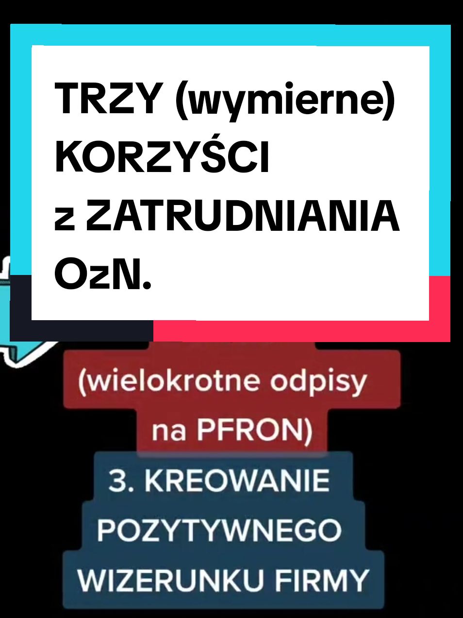 #tegodnia TRZY (wymierne) KORZYŚCI z ZATRUDNIANIA OzN