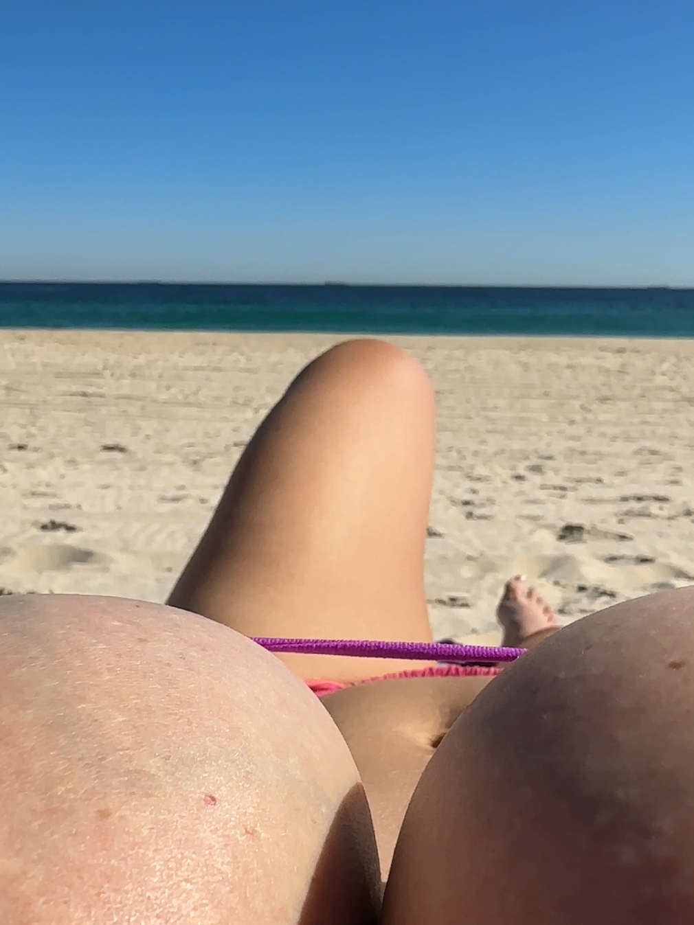 That view though 🫡 #swim #bikini #aussiegirls #beachbunny 