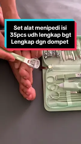Udh paling lengkap set menipedi isi 35pcs alat perawatan #perawatan #alatperawatan #perawatankuku #kukucantegan #kukucantik #menipedi #setmenicure #guntingkukuset #setperawatankuku 