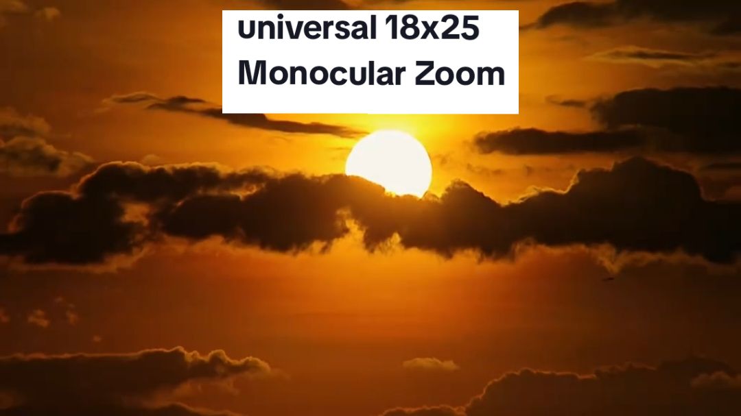 Universal 18x25 Monocular Zoom Lens #apexel18xzoom #mobilelens #sunset