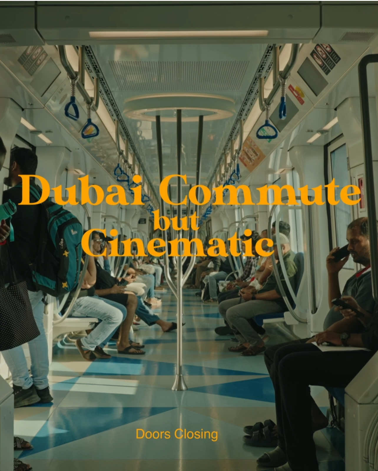 Dubai commute, but cinematic. #cinematography #dubai #alabwabultuglak #dubaimetro 