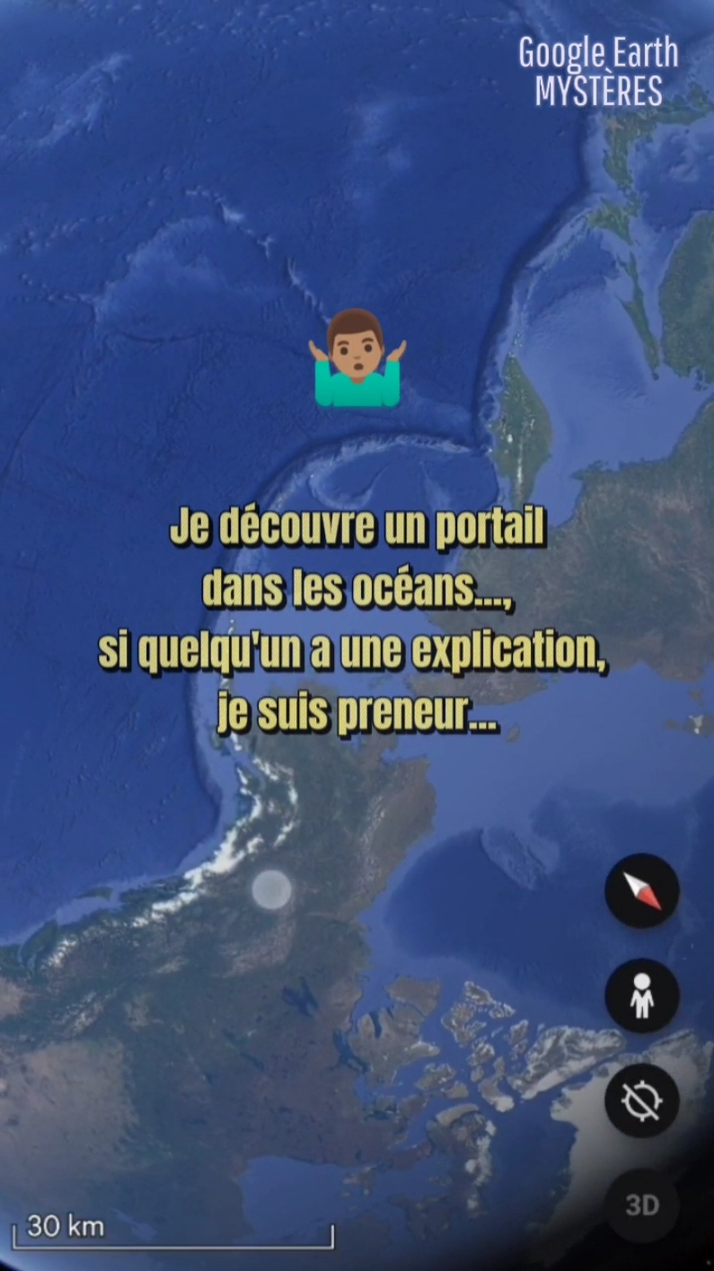 Je découvre un portail dans les océans... #googleearth #googlemaps #earth #mystery #bizarre 