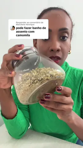 Respondendo a @Marcilene Henrique banho de assento e chá com camomila para corrimento e infecções na 🐸