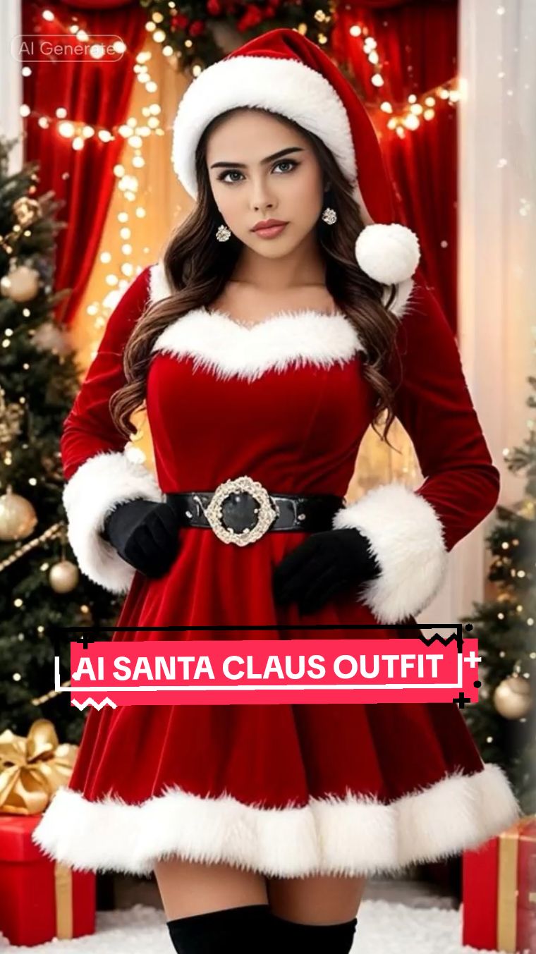 #CapCut AI SANTA CLAUS OUTFIT ✨ Click on the capcut button to use the template #capcuttemplate #christmasai #santaclausoutfit #capcutai #aieffect #trend