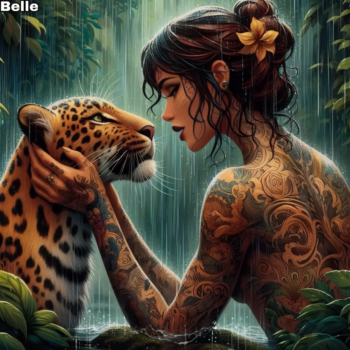 Who or what is Ariel hugging here? (🦍, 🐆) — #disney #disneyprincesses #ai #aigenerated #aiartcommunity #beauty #Love #following #digital #fypp #song #music #like #aesthetic #wild #wildanimals #trend #tiktok #dalle3 #bing #ariel #elsa #belle #snowwhite #pocahontas #mulan #tiana #moana #merida #rapunzel 