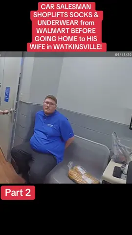 CAR SALESMAN SHOPLIFTS SOCKS & UNDERWEAR from WALMART BEFORE GOING HOME to HIS WIFE in WATKINSVILLE!#cops #police #crime #law #criminal #usa🇺🇸 #fyp 