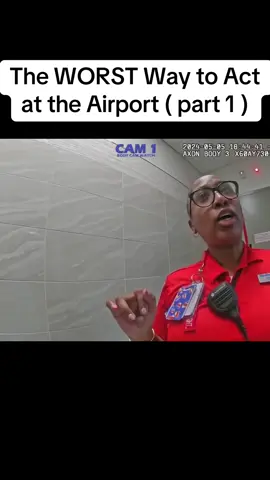 The WORST Way to Act at the Airport#cops #police 