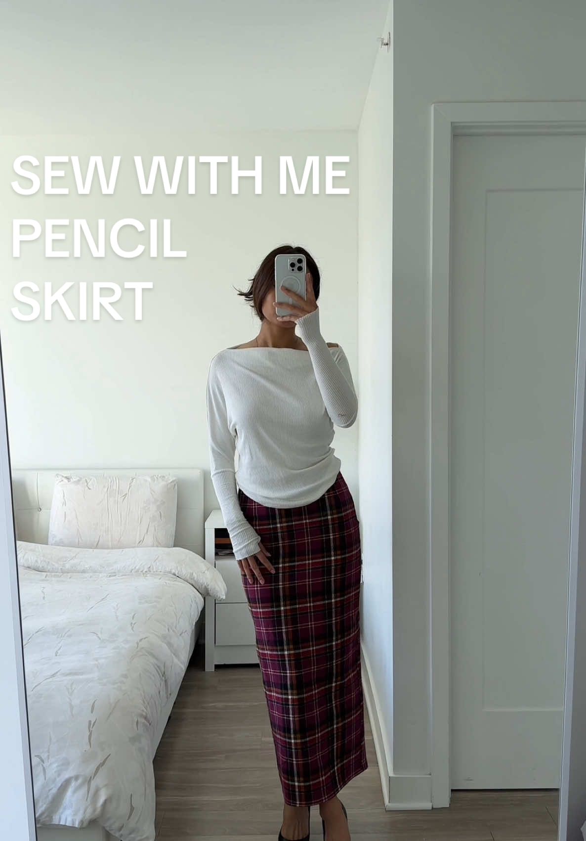 Sew a pencil skirt with me 🤎 will be making more for sure and im also thinking i might need a matching top for this one 🤔 #sewingtiktok #sewingdiy #sewwithme #diyfashion 