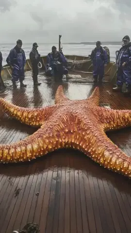 Giant Star Fish Caught by Fisherman 😲😱 #starfish #sea #fish #ocean #trending #viral #follow #fyp #shorts #reels #ai #seacreature 