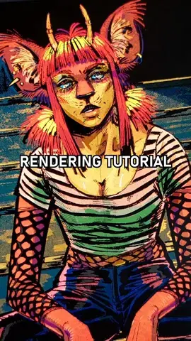 Someone asked for a rendering tutorial on my previous retro effect one so here you go! I really couldn't go into too much detail, so if something is unclear I can elaborate further in the comments or on another video. #artistatiktok #artistsoftiktok #digitalartist #procreateart #furrytiktok #furryfandom #furryart #artist #anthroartist #procreate #arttutorial #tutorial #procreatetutorial 