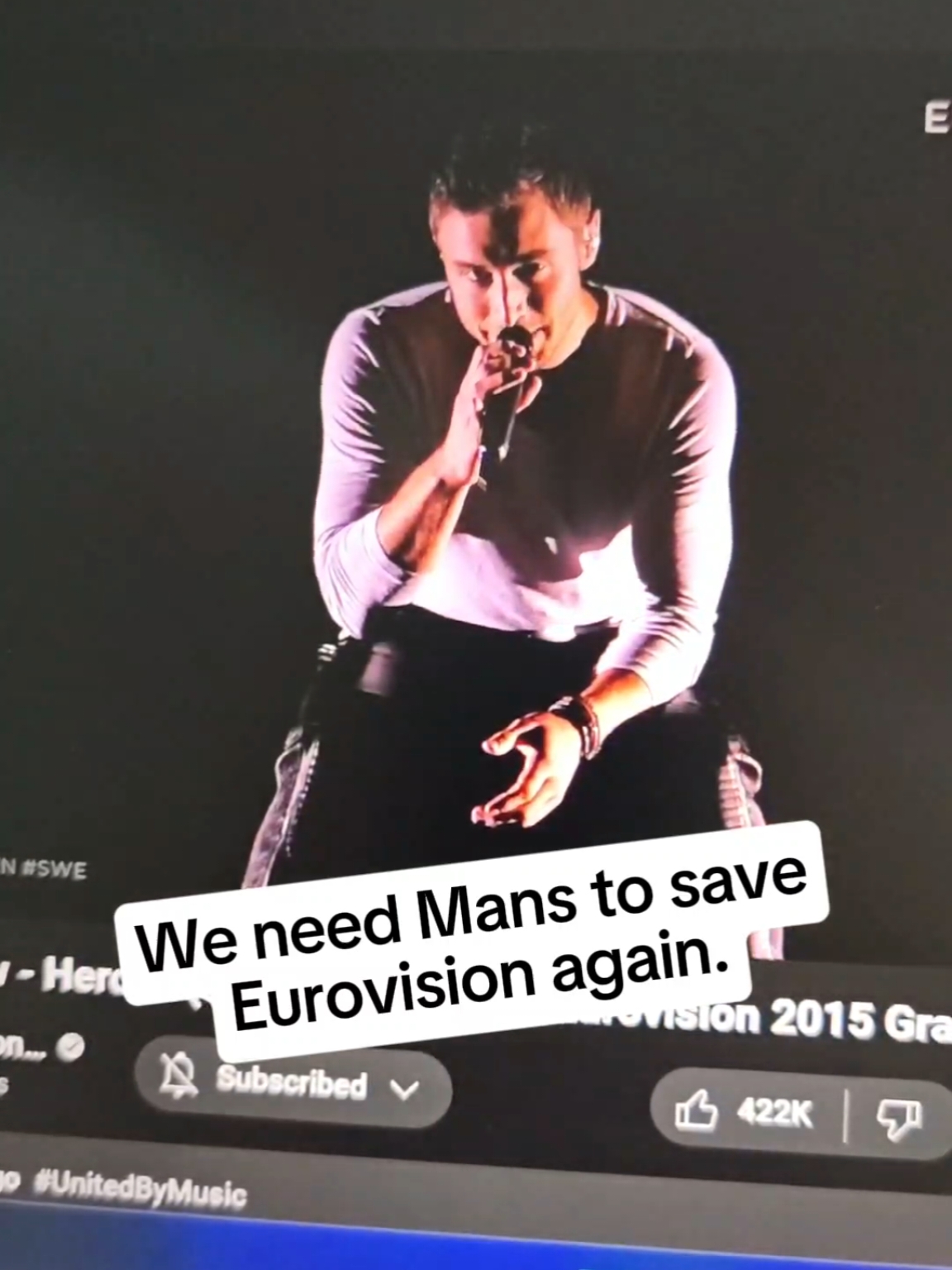 🤷🏻‍♂️ Just for laughs. #MansZelmerlow #Eurovision #Melodifestivalen @MansZelmerlow 