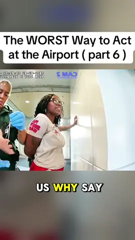 The WORST Way to Act at the Airport#cops #police #airport 