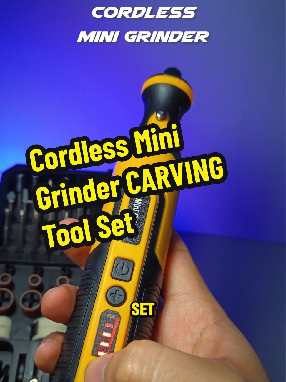 Need mo ba mag Ukit, Magbutas or magputol ng kahoy, bakal plastic or pvc? Eto na gamitin mo ang CORDLESS MINI GRINDER CARVING TOOL SET, With variable speed, 5 levels 8000 to 28,000 RPM kaya sure ako magagawa mo kahit anong requirement ng DIY project mo. Kaya ORDER na para di ka na mahirapan sa gagawin mo.  #minigrinder #grinder #carving #grindermini #cordlessgrinder #toolsthatworkforyou #diytools #karpintero 