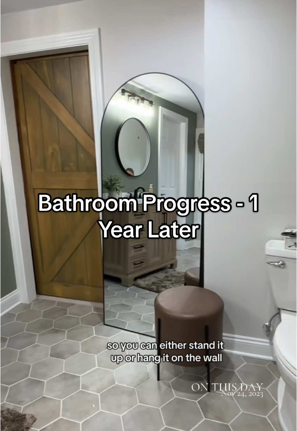 This mirror is the perfect addition to my bathroom!!#blackfridaysale#sale#blackfriday#cyberweek#cybersale#bathroommakeover#tiktokshopblackfriday#tiktokshopcybermonday #onthisday 