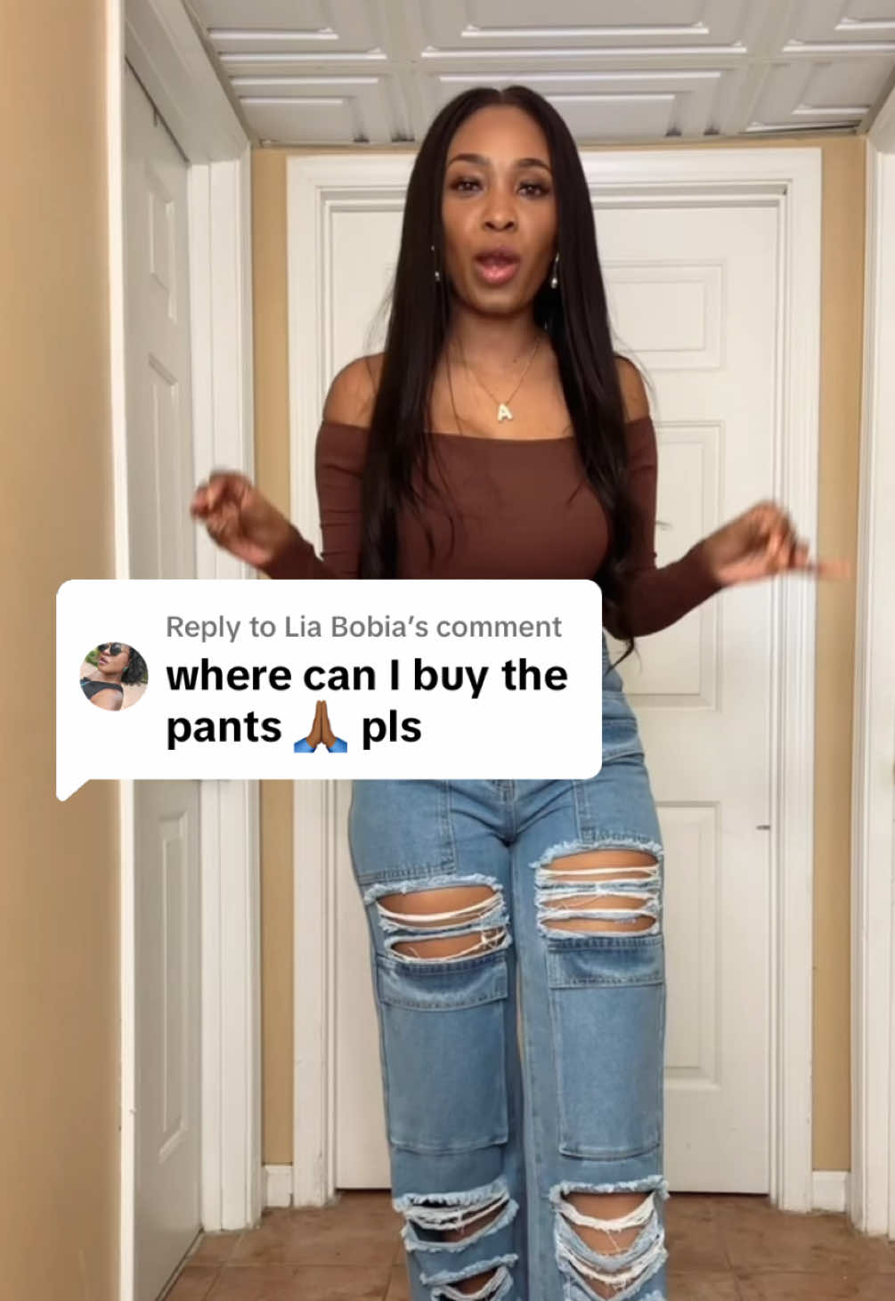 Replying to @Lia Bobia no gatekeeping, off TTS - the jeans 🔗 is in the video🥰 #distressedjeans #denimpants #jeanspants #FreshForWinter #tiktokmademebuyit #blackfriday #tiktokshopblackfriday #tiktokshopcybermonday #spotlightfinds #blackfridayearlydeals #blackfridaydeals