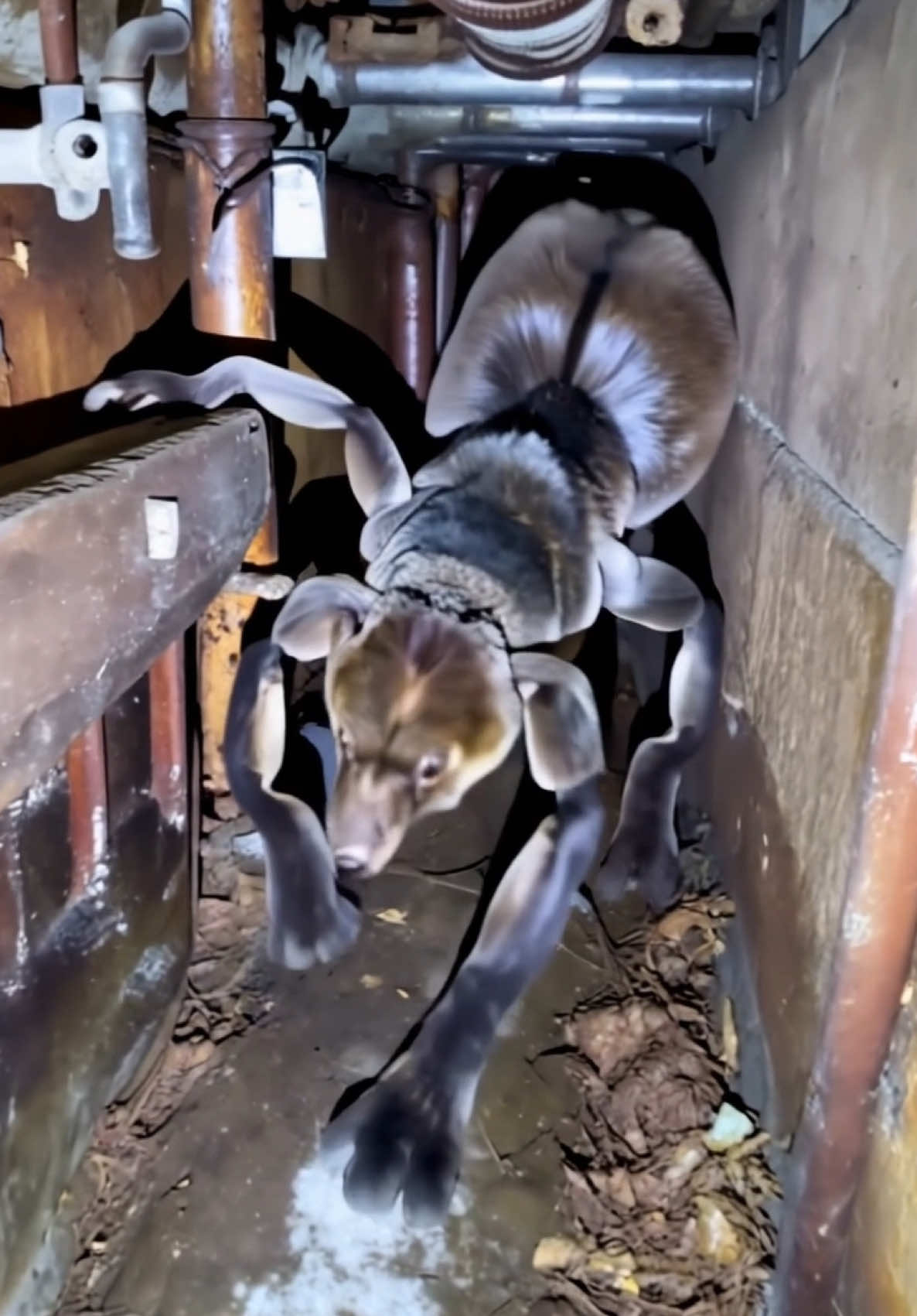 Is that a dog or a racoon spider hybrid? #spider #tarantulamole #spidersoftiktok #spiderbear #chernobyl #radiation #ai #aivideo #wtfisthat 