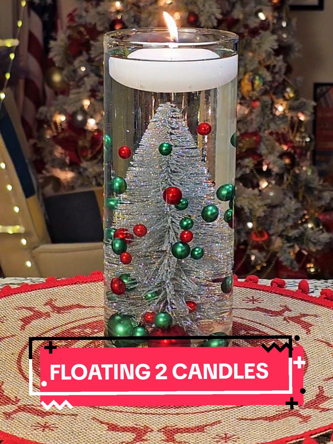 Christmas floating candles🔥🌲❄️ Two amazing ideas for you #christmastiktok2024 #christmas2025 #christmashomedecor #decordiy  #decoration #fyp #christmastiktok #christmasdecorating #christmascountdown #christmasdecoratingideas #fyppppppppppppppppppppppp #viral #trending #christmas #christmasdiy #floatingcandles #christmascandles 