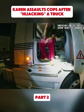 Karen Assaults Cops After 'Hijacking' A Truck #cops #copsoftiktok #copsontiktok #copstiktok #copsusa #police #policeofficer #policeoftiktok #bodycam #usa_tiktok #fyp