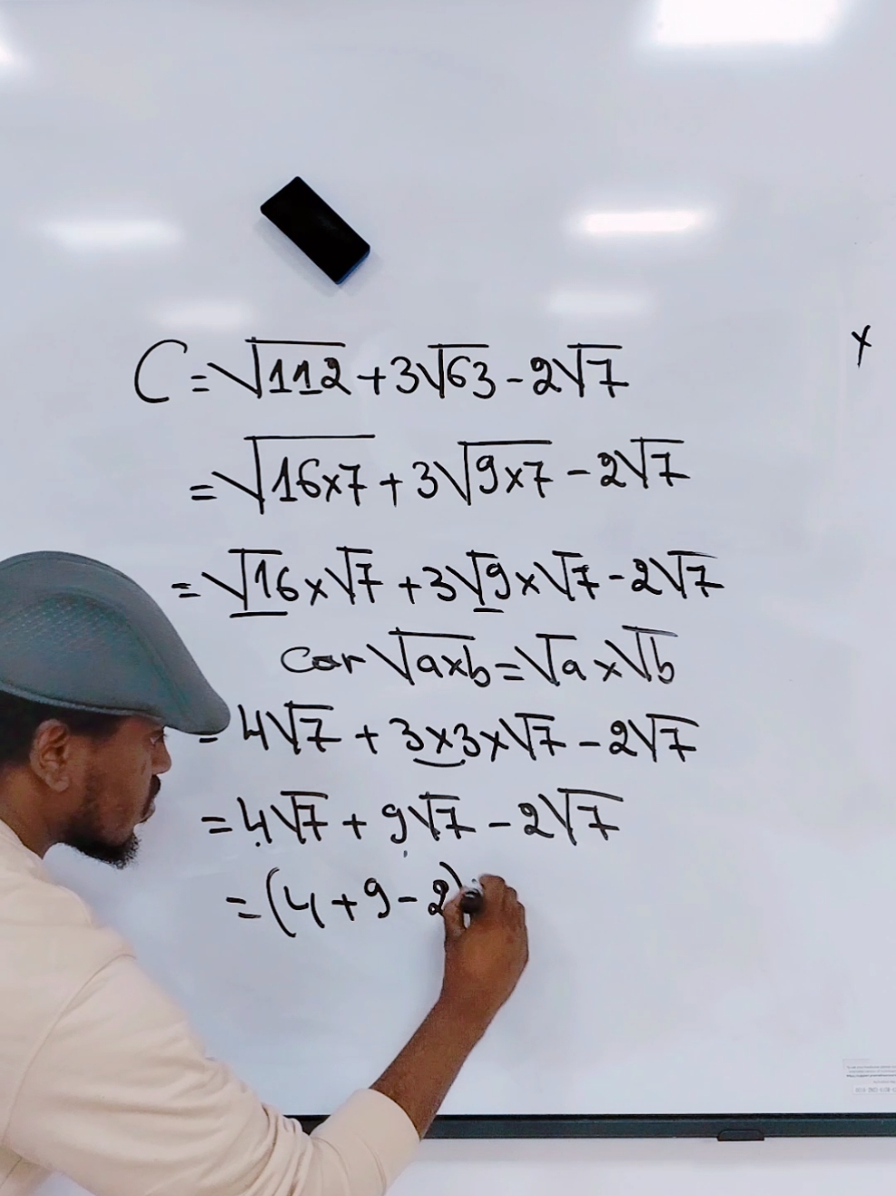 Simplifier l'expression C #lycee #math #matematica #fyp 