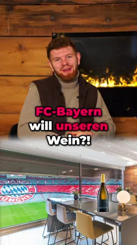 So hat unser Wein es in die VIP Lounge vom FC Bayern geschafft…🧐