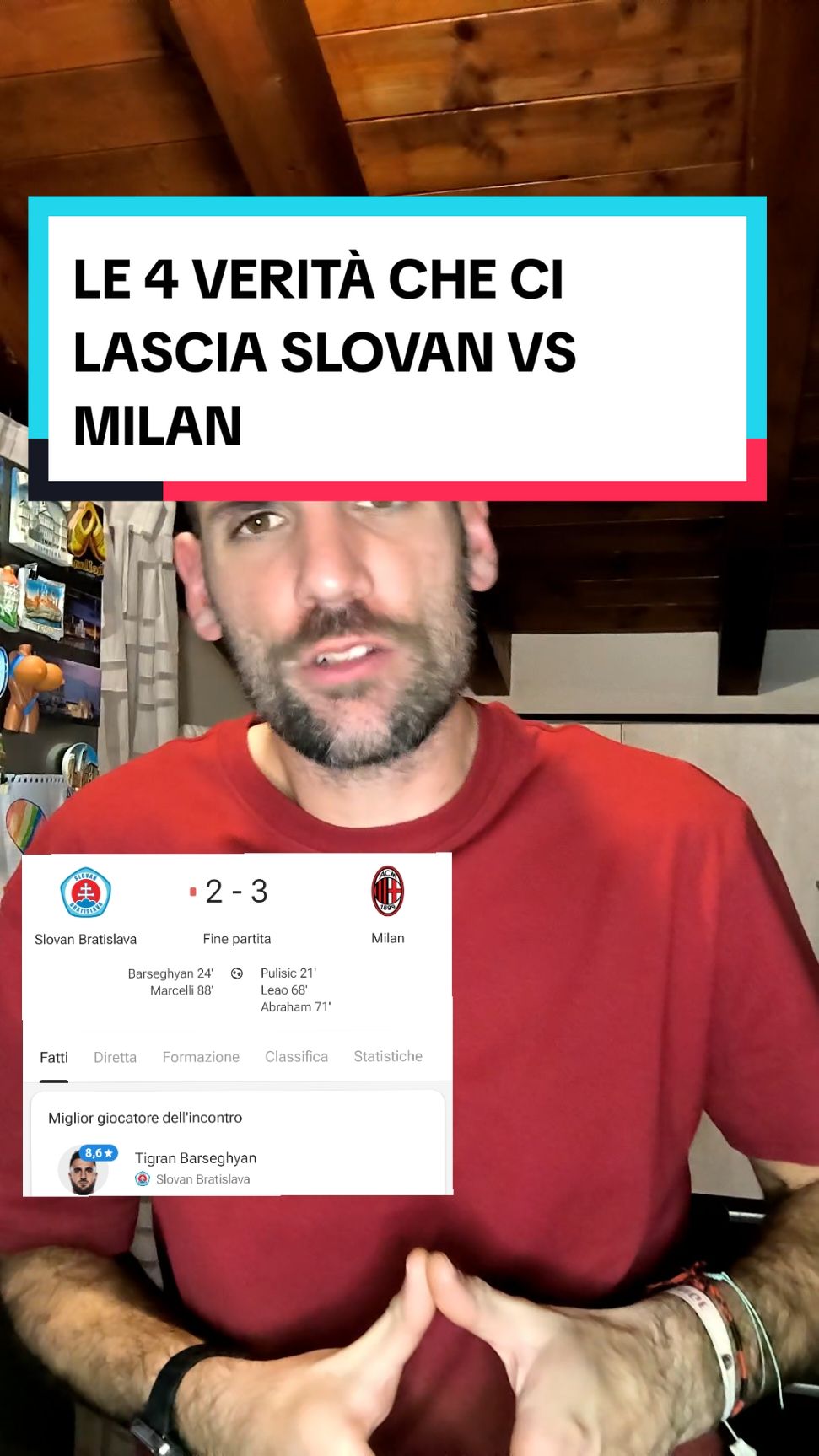 Che partitaccia..... 3 punti presi solo per netta superiorità tecnica... #tiktokcalcio #ucl #acmilan #le4verità 