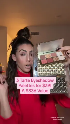 RUN! This is NOT a drill!! If you know anything, then you KNOW that @tarte cosmetics eyeshadow palettes are the most beautiful and pigmented palettes around! This holiday bundle on these tarte eyeshadow palettes is a steal! You get 3 for $39 for the black friday cybermonday sale! Grab them before they sell out! #tarte #tartecosmetics #tartebundle #tarteeyeshadow #eyeshadow #eyeshadowpalette #tiktokshopcybermonday #tiktokshopblackfriday #bfcm 
