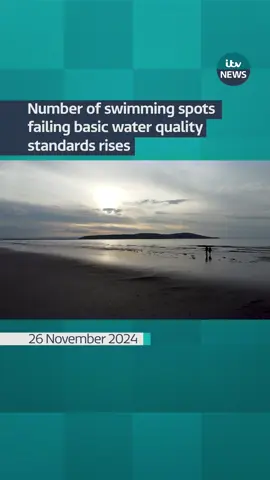 The number of official swimming spots in England failing water quality standards has risen to one in 12, according to the latest figures from the UK's environmental regulator #itvnews #swimming #waterquality 